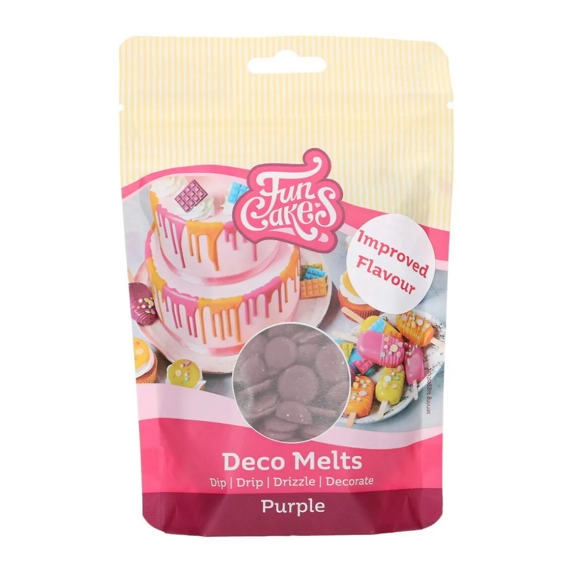 Deco Melts kagedekoration 250 g lilla