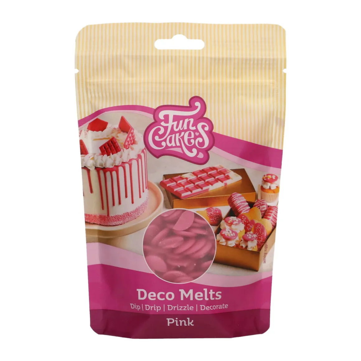 Deco Melts kagedekoration 250 g rosa
