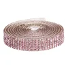 Dekorationsbånd selvklæbende med similisten 1 meter×10 mm rosa