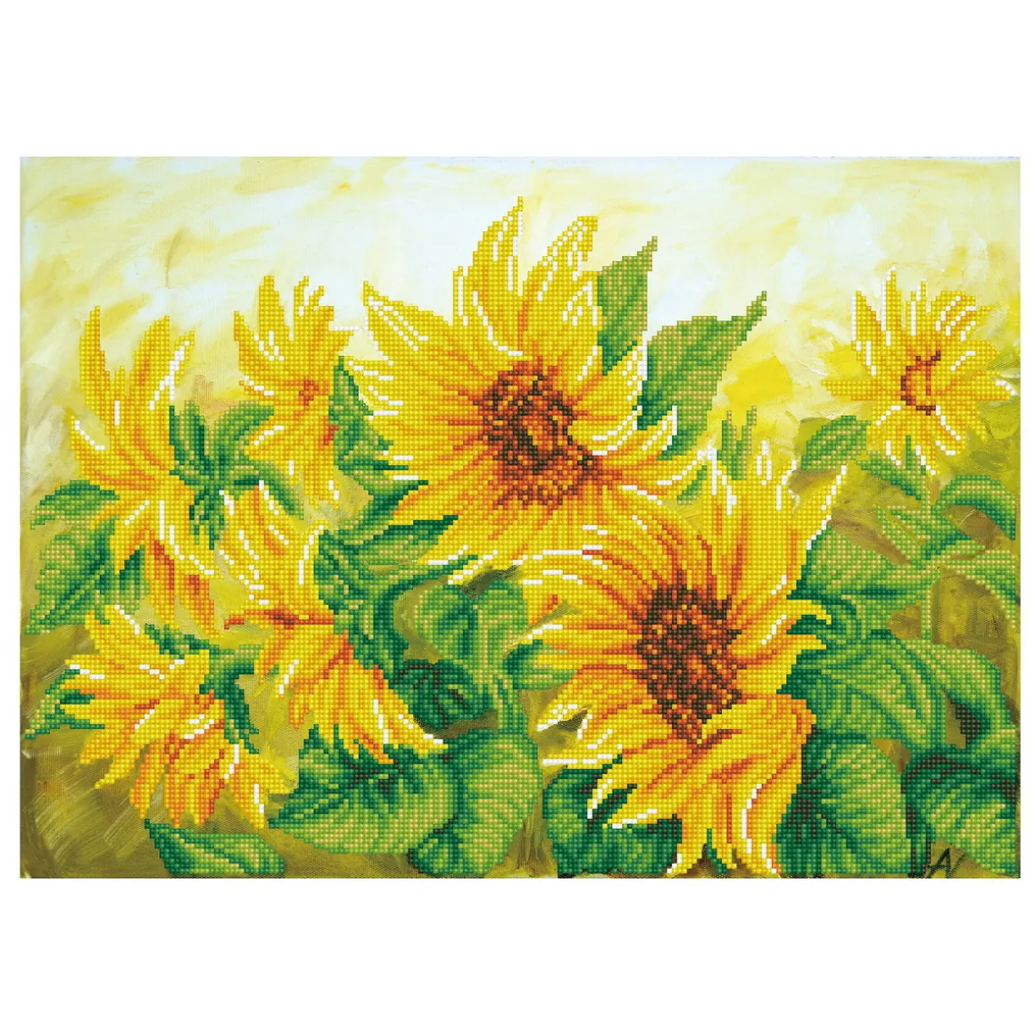 Diamond Dotz Hazy Daze Sunflowers – diamond painting, 57×41 cm, 18466 dotz