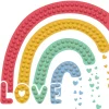 Diamond Dotz Love Rainbow – diamond painting, 7,8×7,8 cm