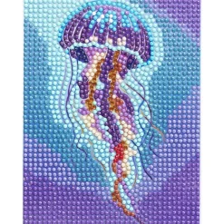 Diamond Painting gople, 12×16 cm lærred + perler, silikone og pincet