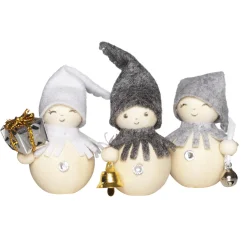 DIY-kit Blingy Xmas Elves, julepynt med 6 glitrende elver. Længde 5-8 cm