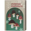 DIY-kit Christmas Mushrooms – sy & dekorer 6 smukke julesvampe af filt. Længde 6-10 cm