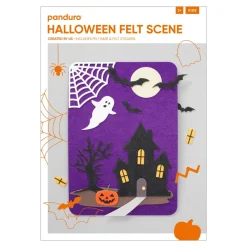 DIY-Kit Halloween, dekorér et skræmmende filtmotiv på 21×29,5 cm