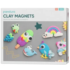 DIY-kit køleskabsmagneter af ler – dekorer kvarterets sjoveste køleskab!