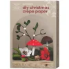 DIY-kit Lav papirblomster og vintergrønt af crepepapir