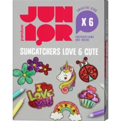 DIY-Kit Love Suncatchers, mal 6 kærlige solfangere