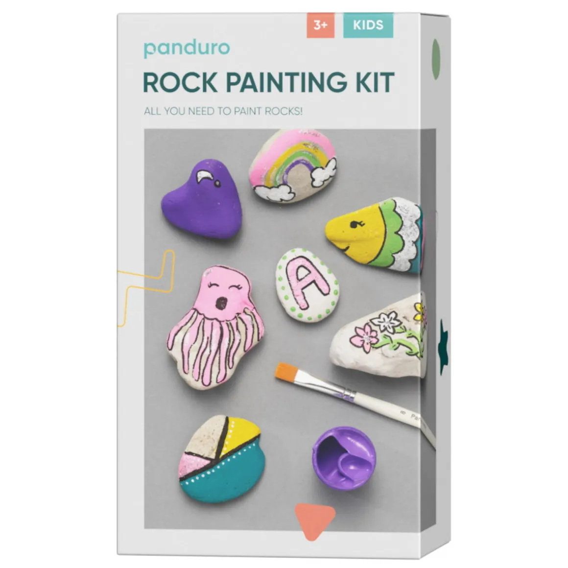 DIY-kit Mal på sten – glitter