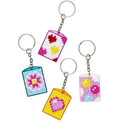 DIY-Kit pixel-nøgleringe – Love edition!