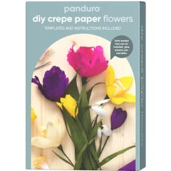 DIY-kit Skab skønne papirblomster af crepepapir, og pynt dit hjem!