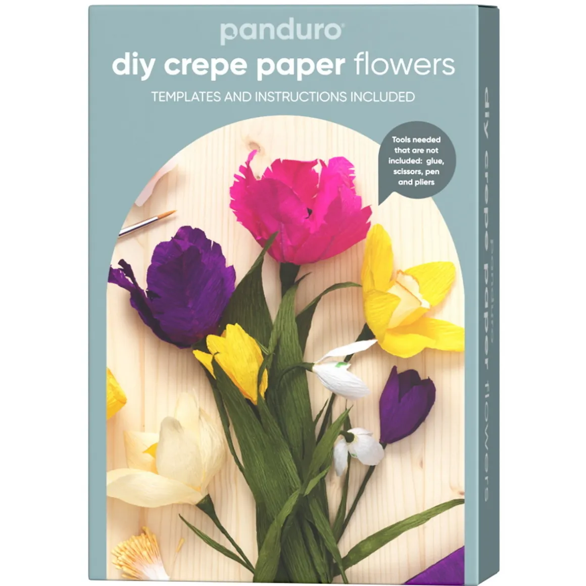 DIY-kit Skab skønne papirblomster af crepepapir, og pynt dit hjem!