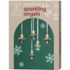 DIY-kit Sparkling Angels – lav 9 smukke, glitrende engle. L. 3 cm