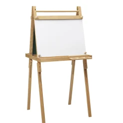 Dobbeltsidet staffeli, tegnetavle med whiteboard og griffeltavle, højde 119-136 cm
