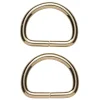 D-ring 2-pak – 34×28 mm, guldfarvet. Maks. rembredde 30 mm