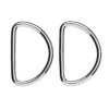 D-ring 2-pak – 42×30 mm, sølvfarvet. Maks. rembredde 45 mm