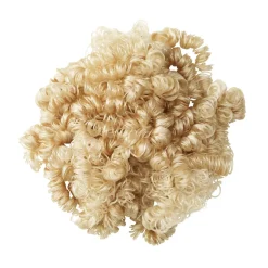Dukkehår krøllet blondt 20 g