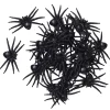 Edderkopper i plast til Halloween, 28 stk. i 3 størrelser – 2×2/ 2,8×3/3×4 cm