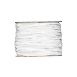 Elastiktråd, elastisk tråd, hvid – 50 meter, Ø1 mm tykkelse