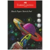 Faber-Castell Black Paper skitseblok A4 – 210×297 mm, 40 sorte ark, 140 g/m²
