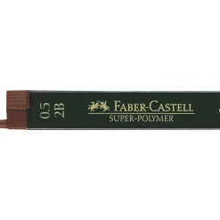 Faber-Castell blyantstift refill – 0,5 mm 2B. Indeholder 12 stifter.