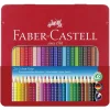 Faber-Castell Colour Grip – 24 vandopløselige farveblyanter i metaletui