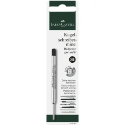 Faber-Castell refill til kuglepenne XB, sort blæk