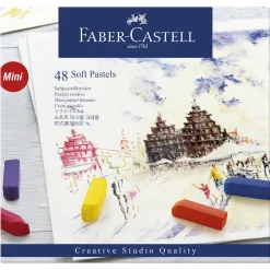 Faber-Castell Soft Pastels Mini, sæt med 48 bløde pastelkridt