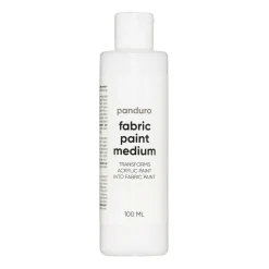 Fabric Paint Medium 100 ml, skab tekstilfarve af akrylfarver!