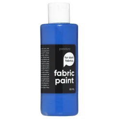 Fabric Paint 85 ml – blå, dækkende tekstilfarve til mørkt stof