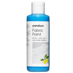 Fabric paint 80 ml – lyseblå tekstilfarve til både lyst og mørkt stof
