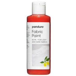 Fabric paint 80 ml – orange tekstilfarve til både lyst og mørkt stof