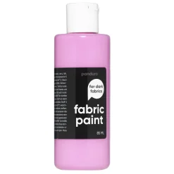 Fabric Paint 85 ml – rosa, dækkende tekstilfarve til mørkt stof