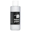 Fabric Paint 85 ml – sølvmetallic, dækkende tekstilfarve til mørkt stof