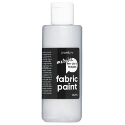 Fabric Paint 85 ml – sølvmetallic, dækkende tekstilfarve til mørkt stof