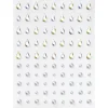 Face Jewels Raindrops – 90 dråbeformede og runde ansigtssmykker