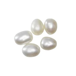 Ferskvandsperler kulturperler 30 stk. ca. 3x5 mm store, 0,6 mm huldiameter