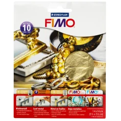 Fimo metalblade guld 10 ark
