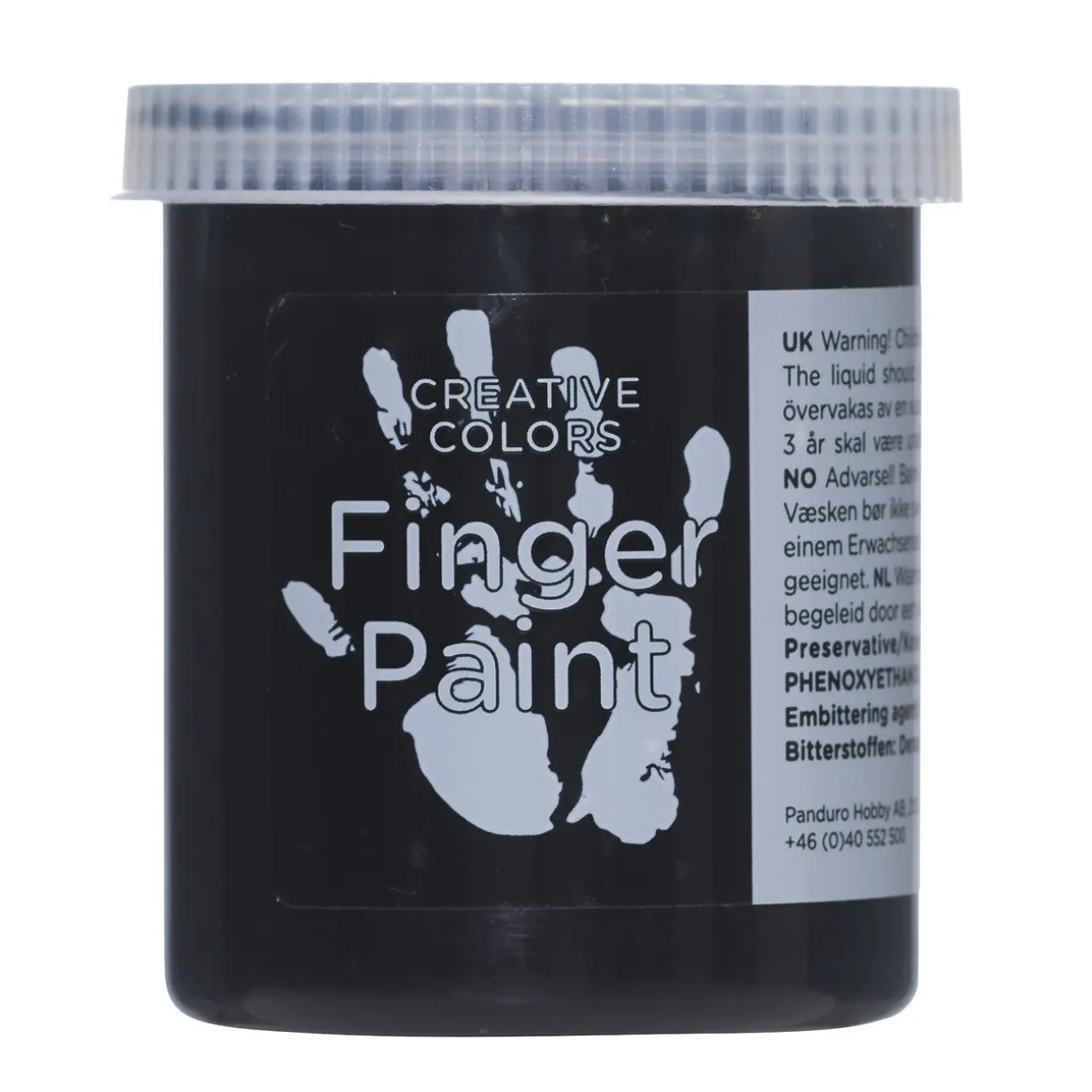 Fingermaling 80 ml Sort
