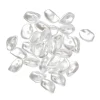 Flade akrylperler med et look af ferskvandsperler 10x8 mm 30 stk.