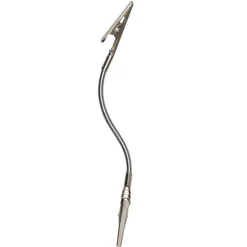 Fleksible metalklemmer, krokodilleklemmer, 10-pak, længde 17 cm