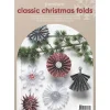 Fold klassiske, smukke julestjerner i hvidt, rødt og gråt