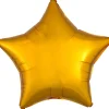Folieballon Ø45 cm – guldfarvet stjerne