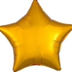 Folieballon Ø45 cm – guldfarvet stjerne