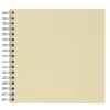 Fotoalbum med spiralryg, 22×22 cm, beige, 25 hvide ark, 225 g/m²