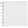 Fotoalbum med spiralryg, 22×22 cm, hvid, 25 hvide ark, 225 g/m²