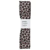 Færdigskåret stofstykke 100×70 cm – leopardmønster på beige baggrund