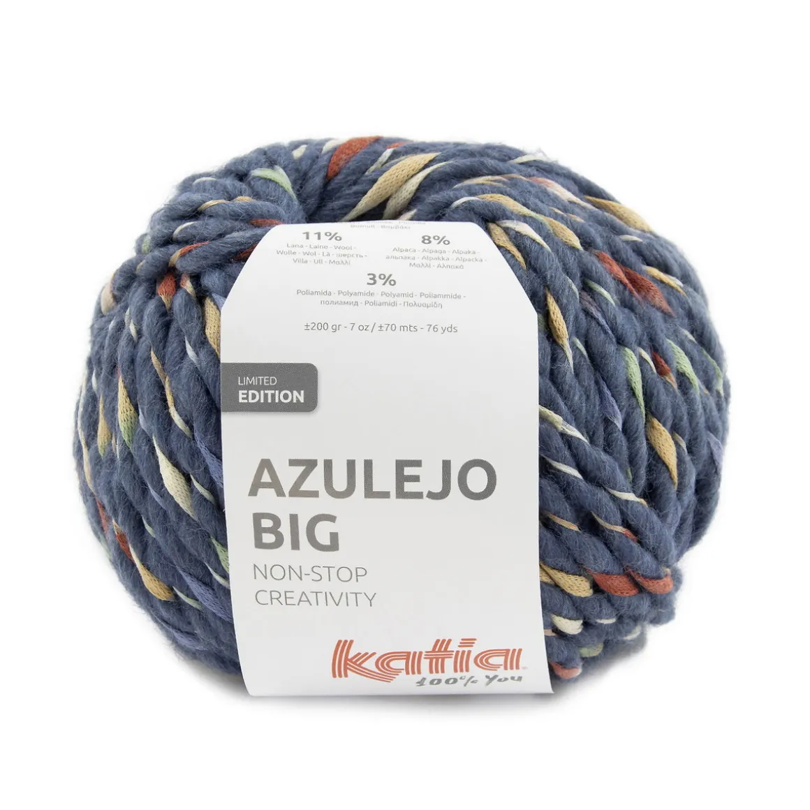 Garn Azulejo Big 200 g blå