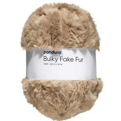 Garn Bulky Faux Fur 250g beige