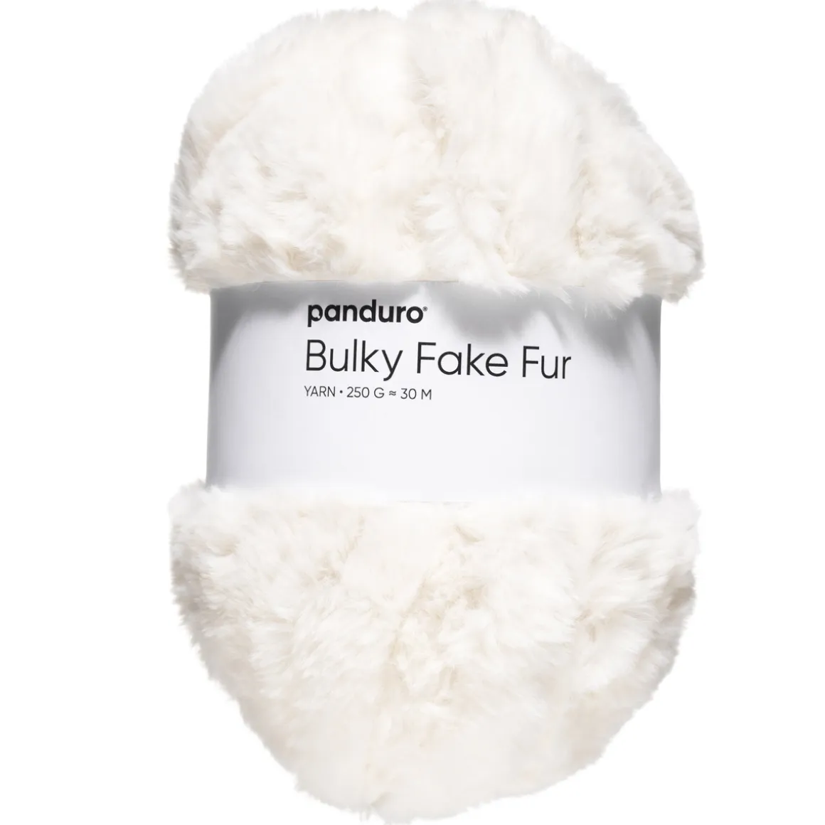 Garn Bulky Faux Fur 250g creme
